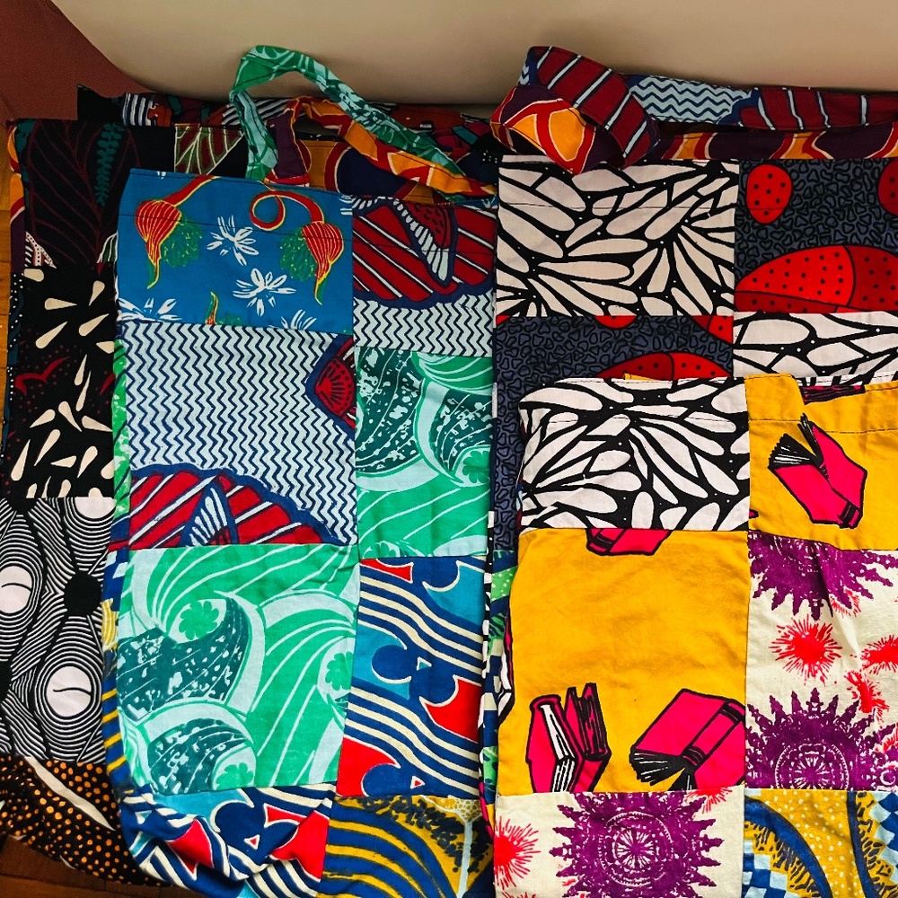 Zuri Patchwork Tote Bag- Bundle of 4